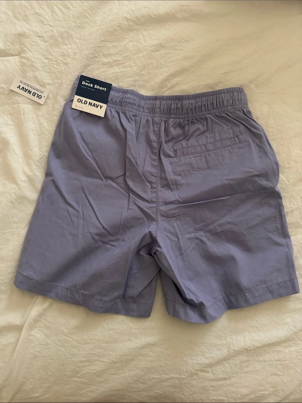 Boy’s Light Lavender Drawstring Summer Shorts